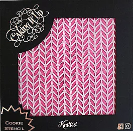 Knitted Cookie Stencil